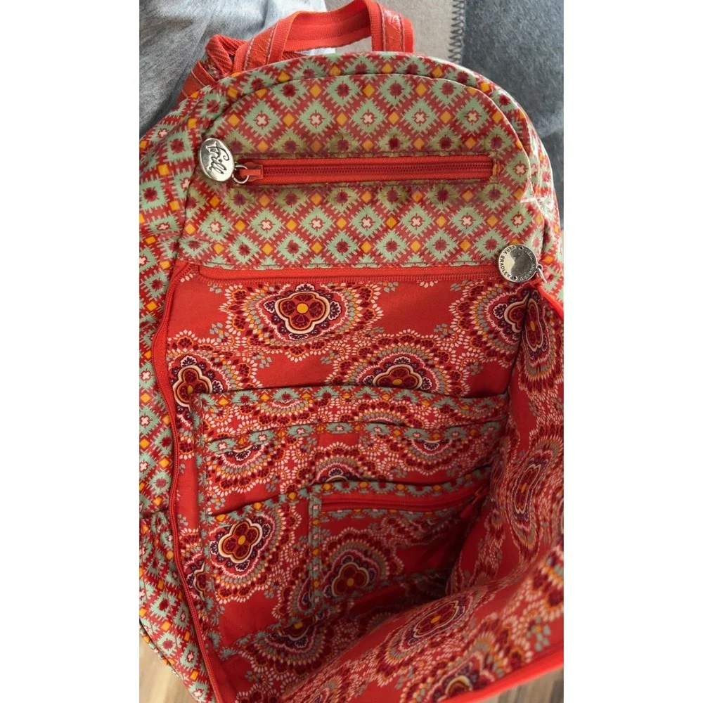 Vera Bradley Lylas Paprika Frill Backpack‎